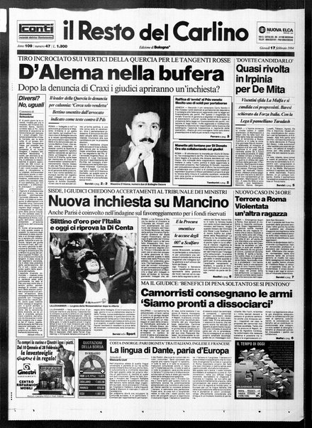 Il Resto del Carlino : giornale dell'Emilia